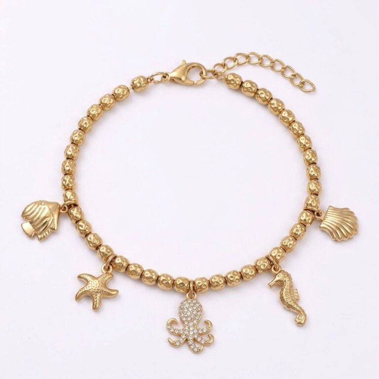 Marina Bracelet - Ατσάλινο Βραχιόλι με Θαλάσσια Διακοσμητικά