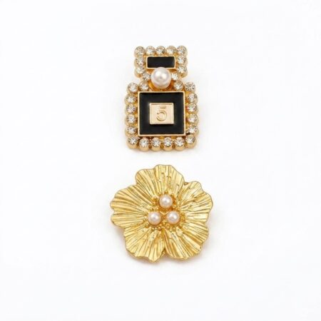Celine Brooch Set - Χρυσές Καρφίτσες με Πέρλες
