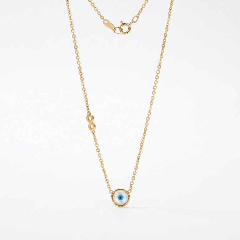 Odette Necklace - Ατσάλινο Κολιέ με Μάτι