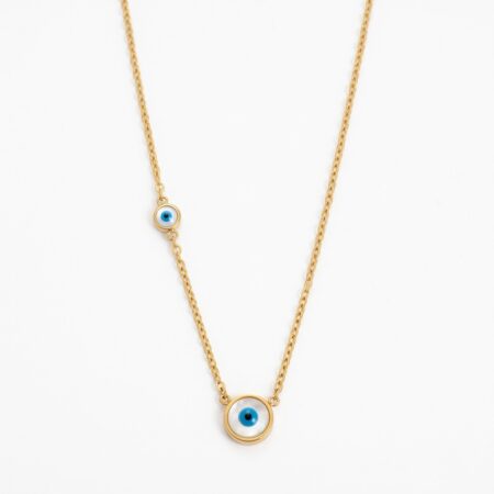 Selene Necklace - Ατσάλινο Κολιέ με Μάτι