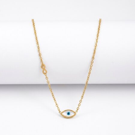 Astra Necklace - Ατσάλινο Κολιέ με Μάτι