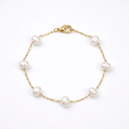 Pearl Bracelet - Ατσάλινο Βραχιόλι με Πέρλες