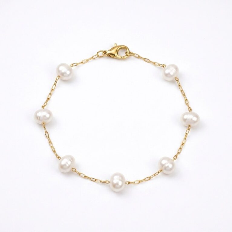 Pearl Bracelet - Ατσάλινο Βραχιόλι με Πέρλες