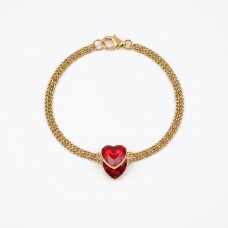 Amour Heart Bracelet - Ατσάλινο Βραχιόλι με Καρδιές