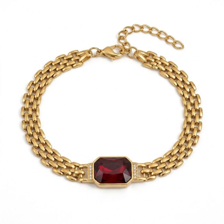 Aurora Bracelet - Ατσάλινο Βραχιόλι με Πέτρα