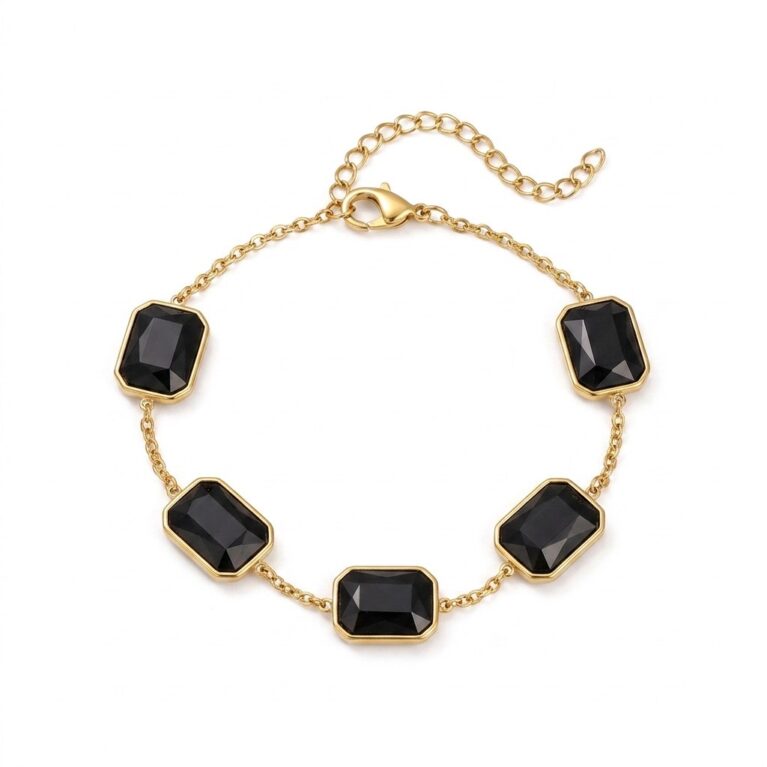 Aurora Bracelet - Ατσάλινο Βραχιόλι με Πολύχρωμες Πέτρες