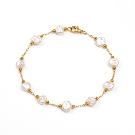 Pearl Bracelet - Ατσάλινο Βραχιόλι με Πέρλες