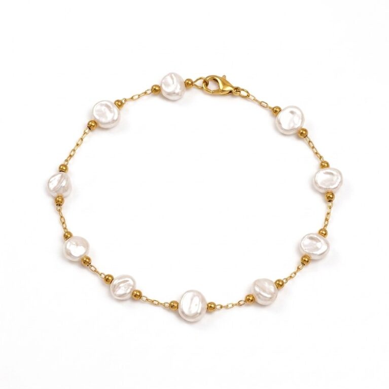 Pearl Bracelet - Ατσάλινο Βραχιόλι με Πέρλες