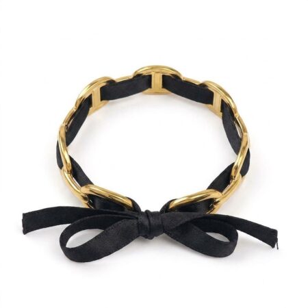 Cora Ribbon Bracelet - Ατσάλινο Βραχιόλι με Κορδέλα