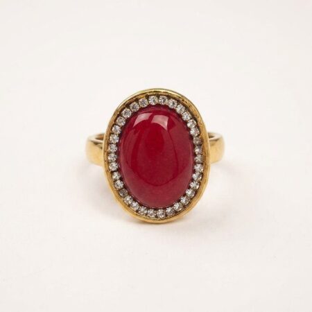 Aurelia Gemstone Ring - Ατσάλινο Δαχτυλίδι με Πολύτιμη Πέτρα