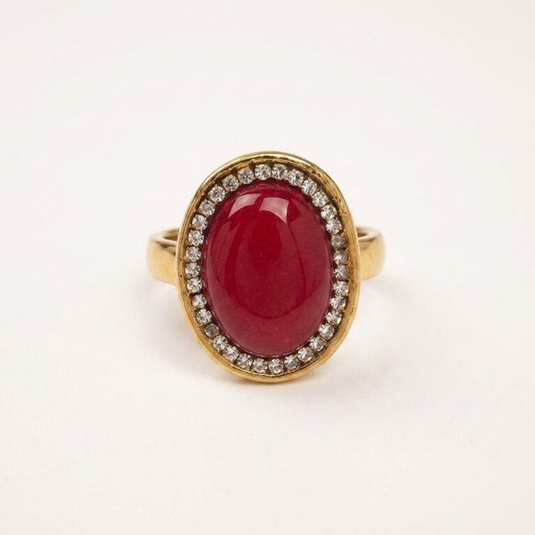 Aurelia Gemstone Ring - Ατσάλινο Δαχτυλίδι με Πολύτιμη Πέτρα