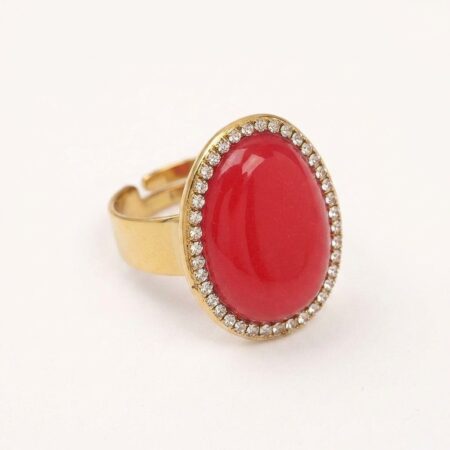 Aurelia Gemstone Ring - Ατσάλινο Δαχτυλίδι με Πολύχρωμες Πέτρες