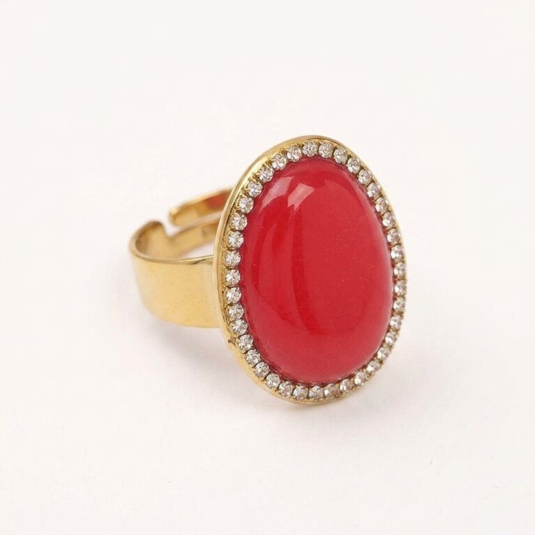 Aurelia Gemstone Ring - Ατσάλινο Δαχτυλίδι με Πολύχρωμες Πέτρες