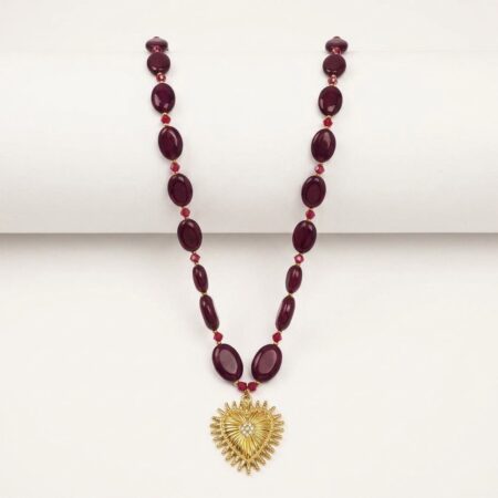 Celeste Necklace - Ατσάλινο Κολιέ Κρεμαστό Καρδιά