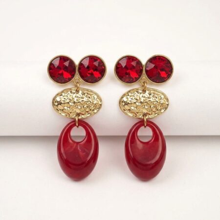 Aurora Earrings - Ατσάλινα Σκουλαρίκια με Πέτρες