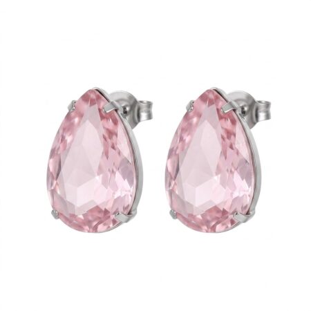 Aurora Earrings - Σκουλαρίκια με Πέτρες από Ανοξείδωτο Ατσάλι