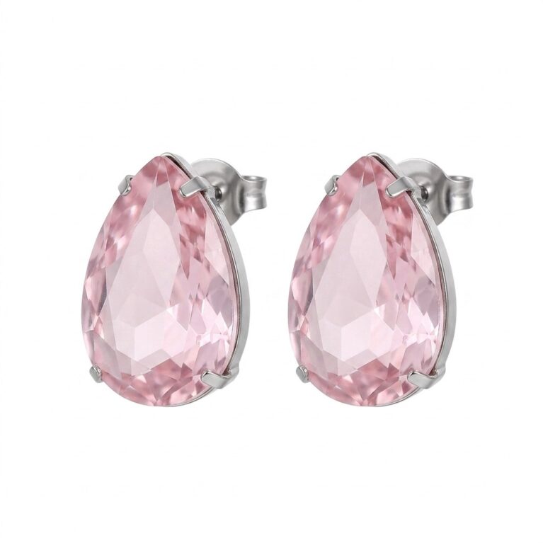 Aurora Earrings - Σκουλαρίκια με Πέτρες από Ανοξείδωτο Ατσάλι