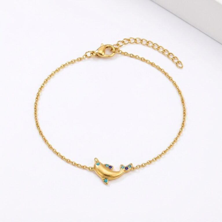 Dolphin Bracelet - Ατσάλινο Βραχιόλι με Δελφίνι