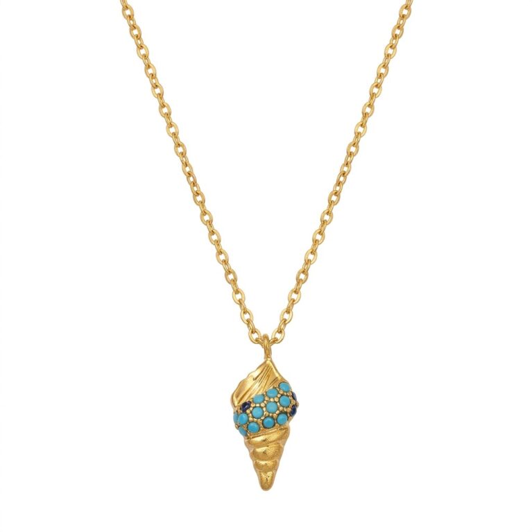 Ice Cream Necklace - Ατσάλινο Κολιέ με Κρεμαστό Παγωτό