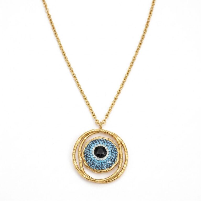 Astra Necklace - Ατσάλινο Κολιέ με Μάτι