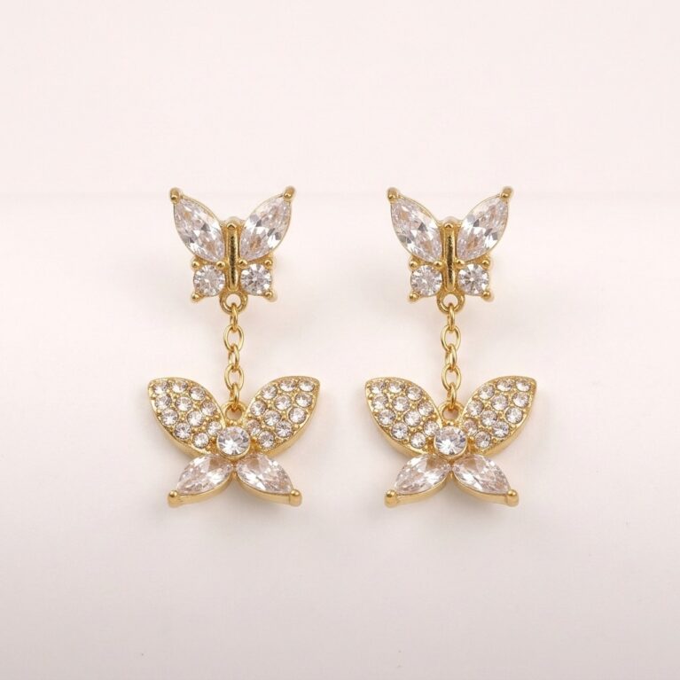 Butterfly Earrings - Ατσάλινα Σκουλαρίκια με Πεταλούδα