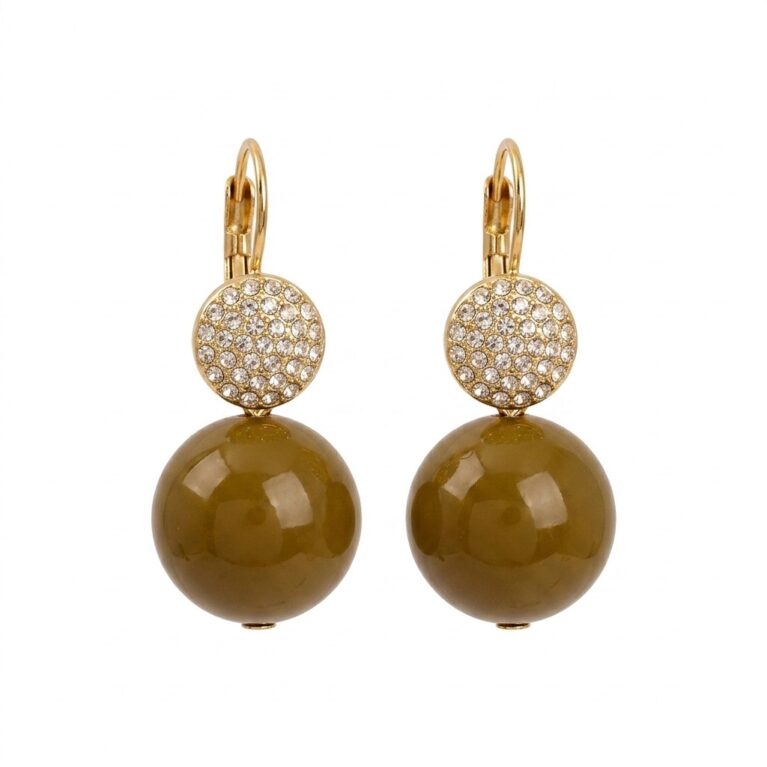 Aurora Earrings - Ατσάλινα Σκουλαρίκια με Χρωματιστές Πέτρες