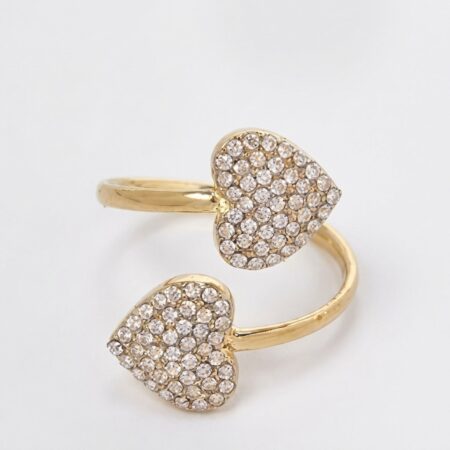 Amour Heart Ring - Ατσάλινο Δαχτυλίδι με Καρδιές