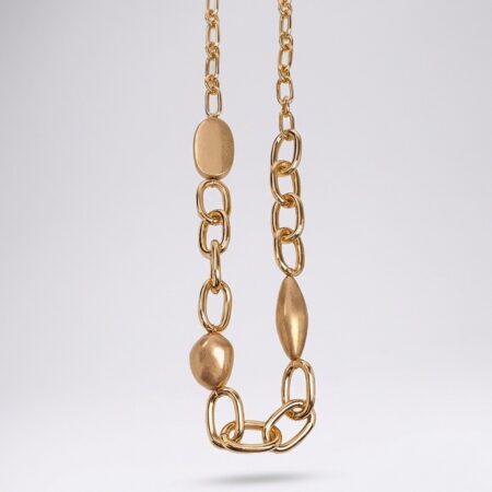 Astra Statement Necklace - Μακρύ Ατσάλινο Κολιέ με Γεωμετρικά Στοιχεία
