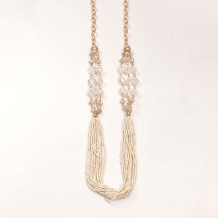Aurelia Long Necklace - Μακρύ Κολιέ με Κρύσταλλα και Χάντρες