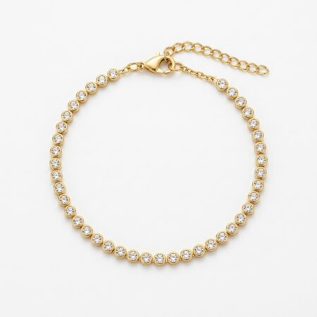 Celine Crystal Bracelet - Ατσάλινο Βραχιόλι με Κρυστάλλους