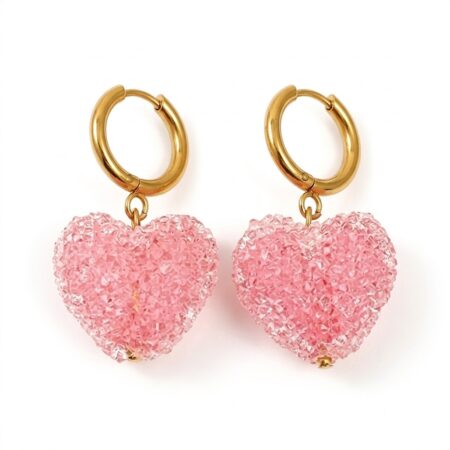 Amour Heart Earrings - Ατσάλινα Σκουλαρίκια με Καρδιές