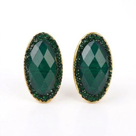 Aurora Earrings - Ατσάλινα Σκουλαρίκια με Πέτρες